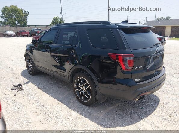 1FM5K8GT0HGA99139 2017 FORD EXPLORER Черный Задняя левая четверть