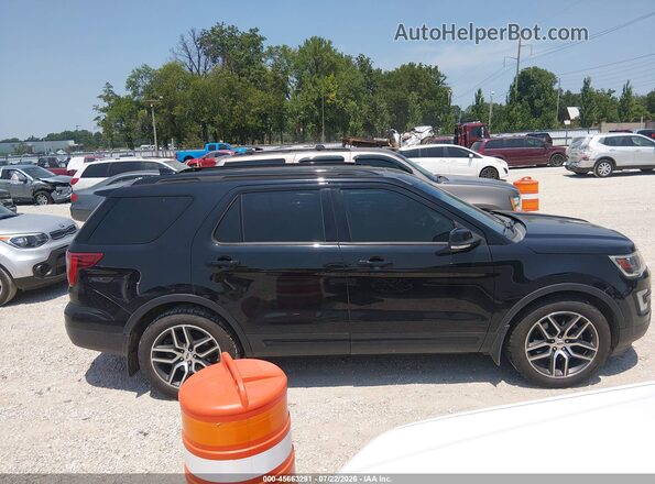 1FM5K8GT0HGA99139 2017 FORD EXPLORER Черный Вид задней части салона