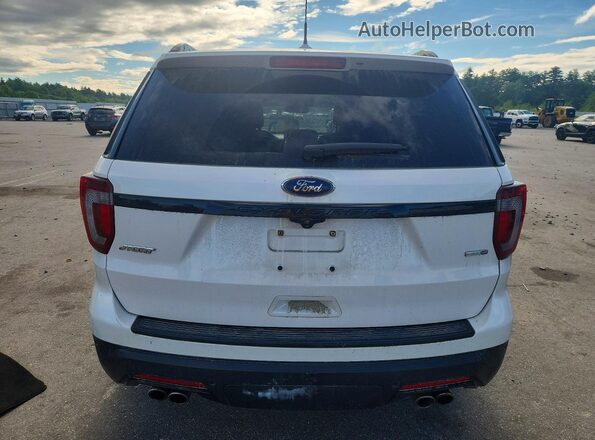 1FM5K8GT0JGA50223 2018 FORD EXPLORER White Widok z tyłu