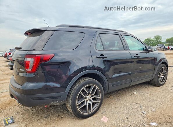 1FM5K8GT0KGA85300 2019 FORD EXPLORER Black Задня права чверть