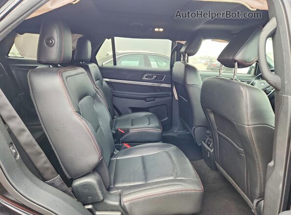 1FM5K8GT0KGA85300 2019 FORD EXPLORER Black Вид задньої частини салону