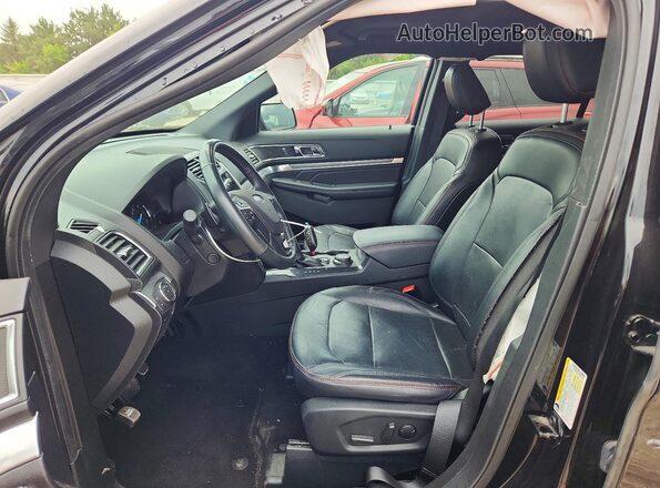 1FM5K8GT0KGA85300 2019 FORD EXPLORER Black Вид салону спереду
