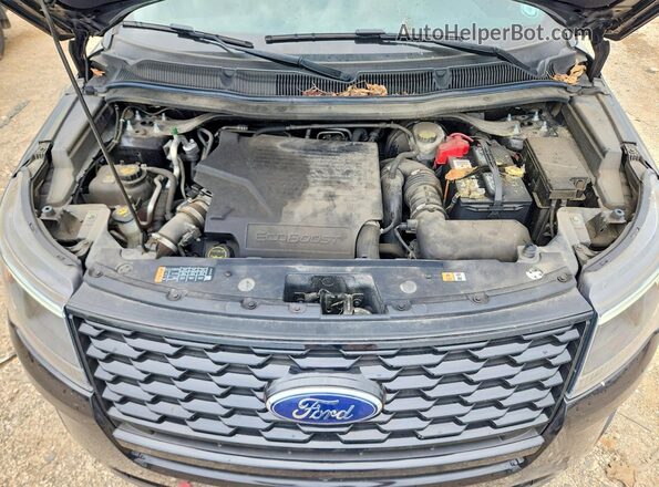 1FM5K8GT0KGA85300 2019 FORD EXPLORER Black Вид підкапотного простору