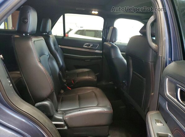 1FM5K8GT1JGC24686 2018 FORD EXPLORER Синий Вид задней части салона