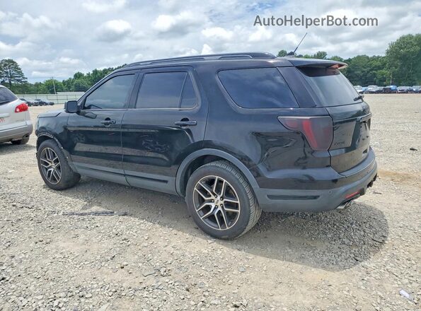 1FM5K8GT1JGC47434 2018 FORD EXPLORER Black Trasero izquierdo