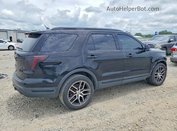 1FM5K8GT1JGC47434 2018 FORD EXPLORER Black Trasero derecho