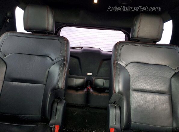 1FM5K8GT1JGC47434 2018 FORD EXPLORER Black Vista de los asientos traseros