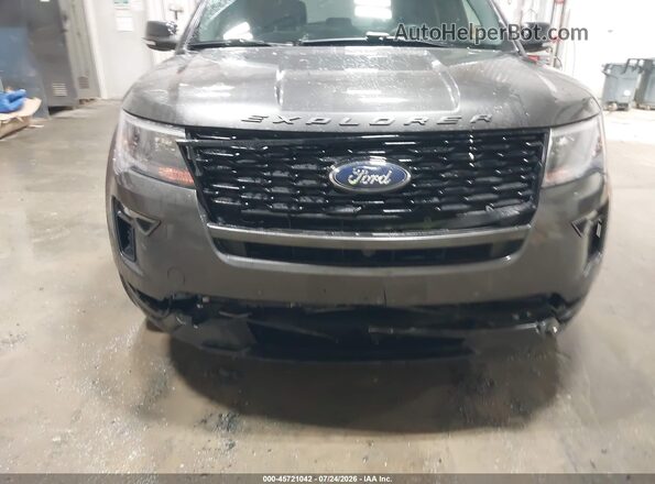 1FM5K8GT1KGA10508 2019 FORD EXPLORER Gray წინა ხედი