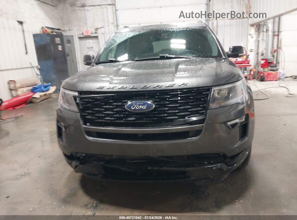 1FM5K8GT1KGA10508 2019 FORD EXPLORER Gray ხელსაწყოთა პანელის ხედი