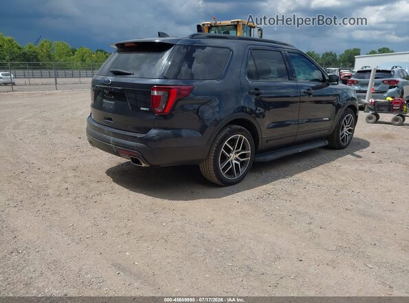 1FM5K8GT2HGA45793 2017 FORD EXPLORER Black Rear right