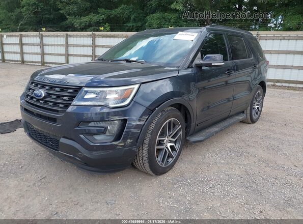 1FM5K8GT2HGA45793 2017 FORD EXPLORER Black Front left