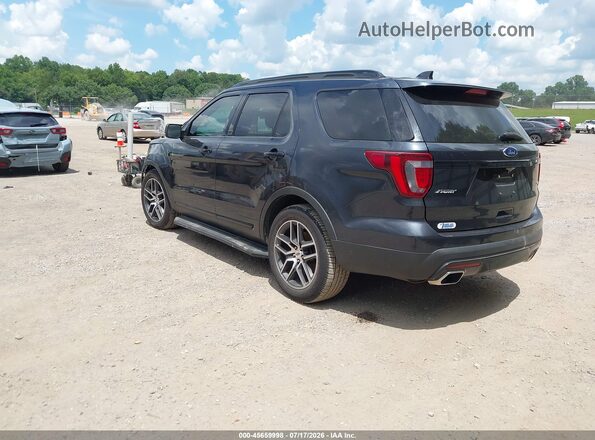1FM5K8GT2HGA45793 2017 FORD EXPLORER Black Rear left