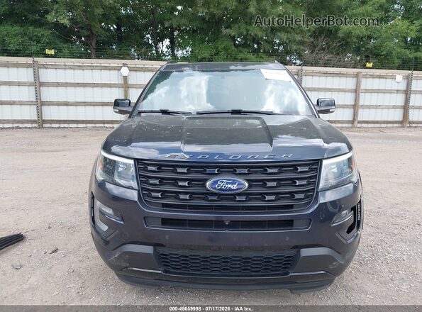 1FM5K8GT2HGA45793 2017 FORD EXPLORER Black Instrument cluster view