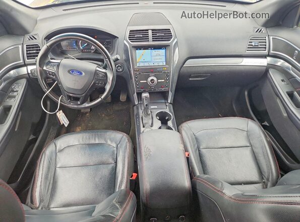 1FM5K8GT2HGC54628 2017 FORD EXPLORER Silver Вид панелі приладів