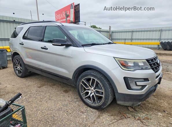 1FM5K8GT2HGC54628 2017 FORD EXPLORER Silver Передня права чверть