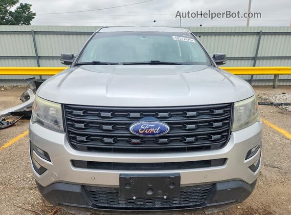 1FM5K8GT2HGC54628 2017 FORD EXPLORER Silver Вид спереду