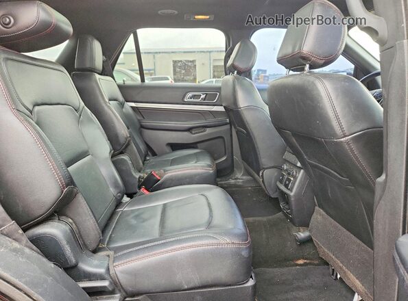 1FM5K8GT2HGD23415 2017 FORD EXPLORER Black Vista interior trasera