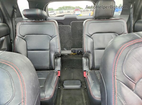 1FM5K8GT2HGD23415 2017 FORD EXPLORER Black Vista de los asientos traseros