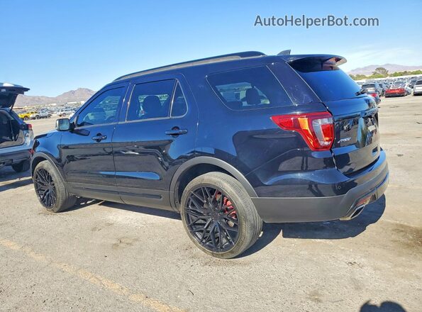 1FM5K8GT2HGD64207 2017 FORD EXPLORER Black Задня ліва чверть