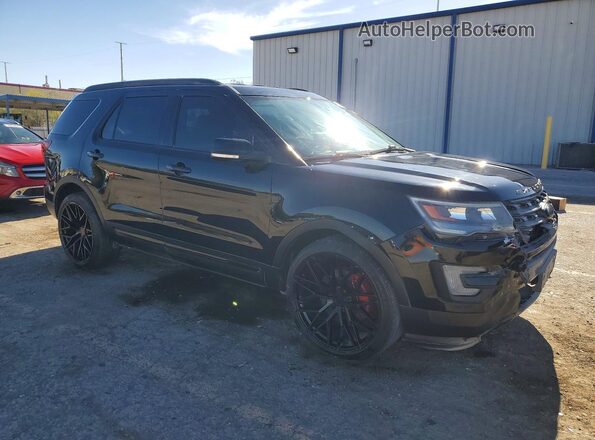 1FM5K8GT2HGD64207 2017 FORD EXPLORER Black Передня права чверть
