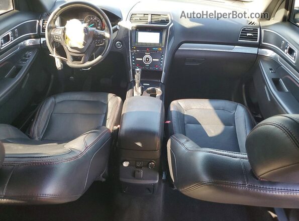 1FM5K8GT2HGD64207 2017 FORD EXPLORER Black Вид панелі приладів