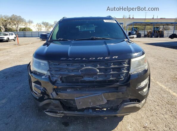 1FM5K8GT2HGD64207 2017 FORD EXPLORER Black Вид спереду
