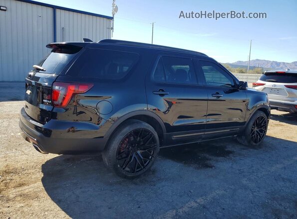 1FM5K8GT2HGD64207 2017 FORD EXPLORER Black Задня права чверть