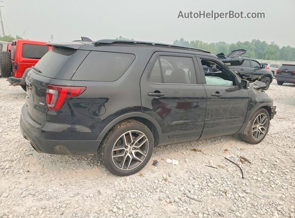 1FM5K8GT2HGE10487 2017 FORD EXPLORER Black Rear right