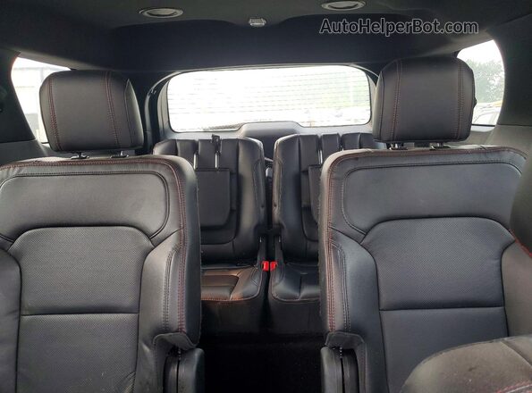 1FM5K8GT2HGE10487 2017 FORD EXPLORER Black Rear seats view