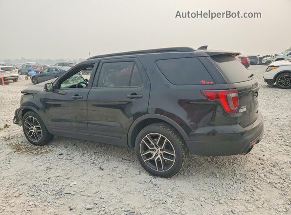 1FM5K8GT2HGE10487 2017 FORD EXPLORER Black Rear left