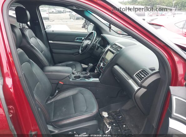 1FM5K8GT2HGE17259 2017 FORD EXPLORER Red Front interior view