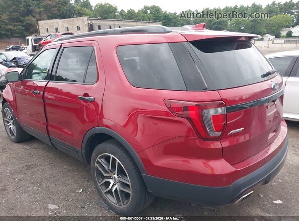 1FM5K8GT2HGE17259 2017 FORD EXPLORER Red 360 interior view