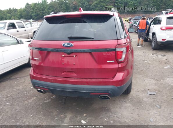 1FM5K8GT2HGE17259 2017 FORD EXPLORER Red 