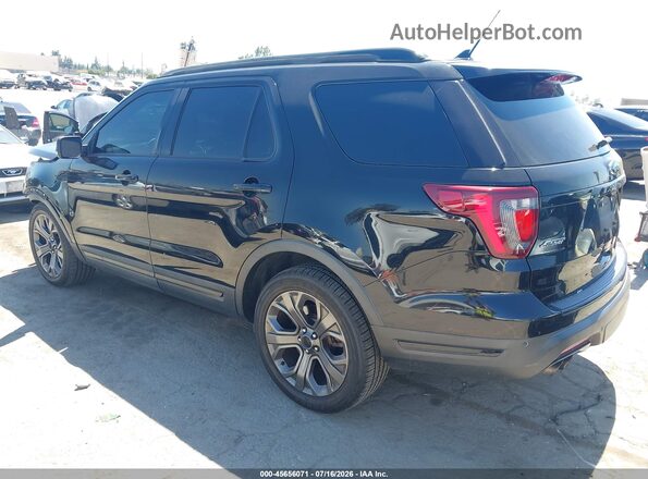 1FM5K8GT2JGA80596 2018 FORD EXPLORER Black Trasero izquierdo