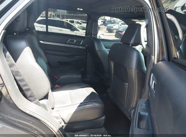 1FM5K8GT2JGA80596 2018 FORD EXPLORER Black Vista de la etiqueta del VIN