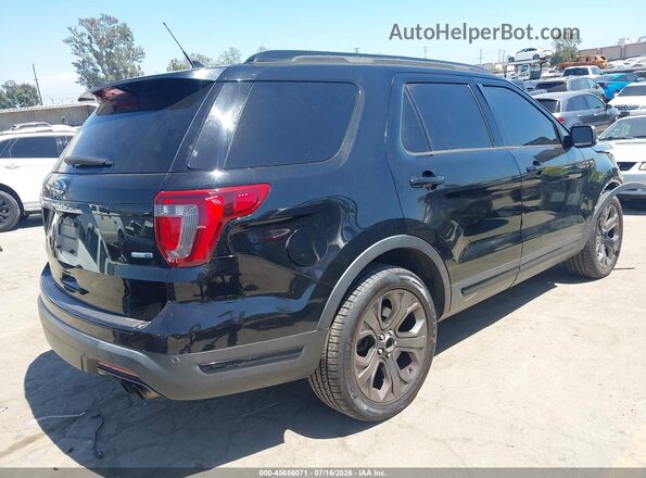 1FM5K8GT2JGA80596 2018 FORD EXPLORER Black Trasero derecho