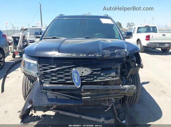 1FM5K8GT2JGA80596 2018 FORD EXPLORER Black Vista del cuadro de instrumentos