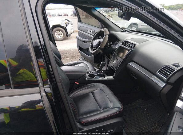 1FM5K8GT3GGA73987 2016 FORD EXPLORER Black Widok wnętrza z przodu