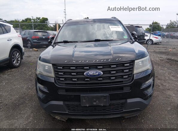 1FM5K8GT3GGA73987 2016 FORD EXPLORER Black Widok wnętrza z tyłu
