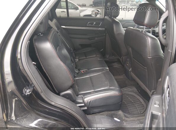 1FM5K8GT3GGA73987 2016 FORD EXPLORER Black Widok naklejki z numerem VIN