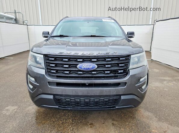 1FM5K8GT3HGA25102 2017 FORD EXPLORER Gray წინა ხედი
