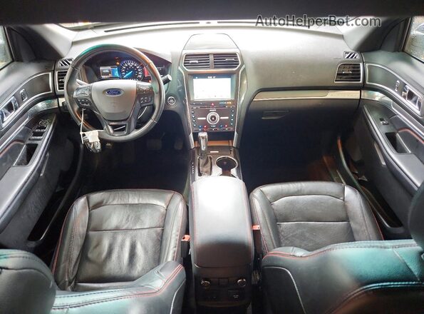 1FM5K8GT3HGA25102 2017 FORD EXPLORER Gray წინა პანელის ხედი