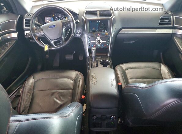 1FM5K8GT3HGC10430 2017 FORD EXPLORER Black Widok deski rozdzielczej