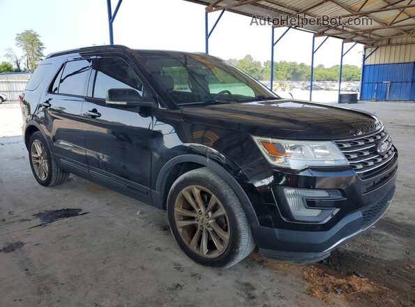 1FM5K8GT3HGC10430 2017 FORD EXPLORER Black Przód prawy