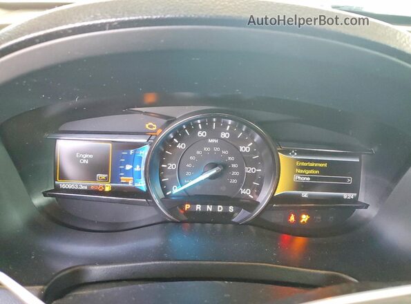 1FM5K8GT3HGC10430 2017 FORD EXPLORER Black Widok zestawu wskaźników