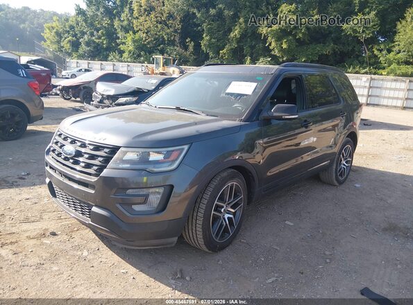 1FM5K8GT3HGD76947 2017 FORD EXPLORER Silver Vista tres cuartos delantera izquierda