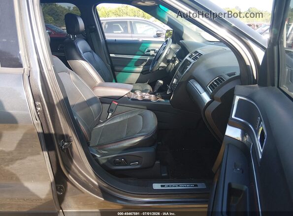 1FM5K8GT3HGD76947 2017 FORD EXPLORER Silver Vista interior delantera