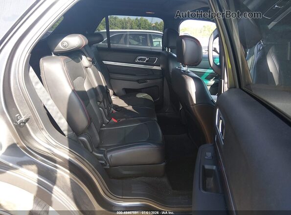 1FM5K8GT3HGD76947 2017 FORD EXPLORER Silver Vista de la etiqueta del VIN