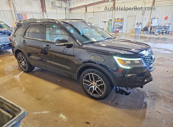 1FM5K8GT3JGA64794 2018 FORD EXPLORER Black Front right