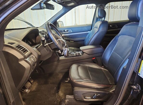 1FM5K8GT3JGA64794 2018 FORD EXPLORER Black Front interior view